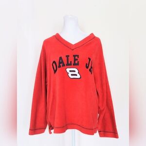 Chase Authentics NASCAR Dale Earnhardt Jr. #8 Fleece V Neck Pullover Size Large